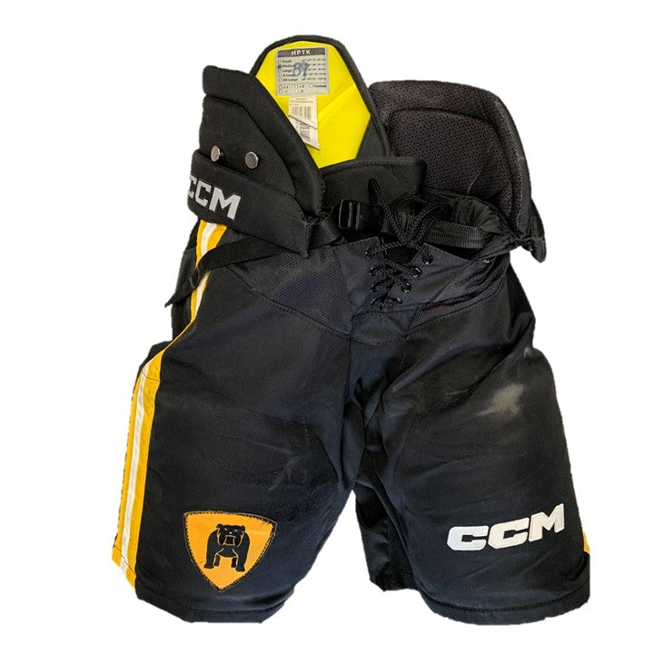 CCM HPTK - Pantalon de hockey OHL Pro Stock d'occasion (noir/jaune)